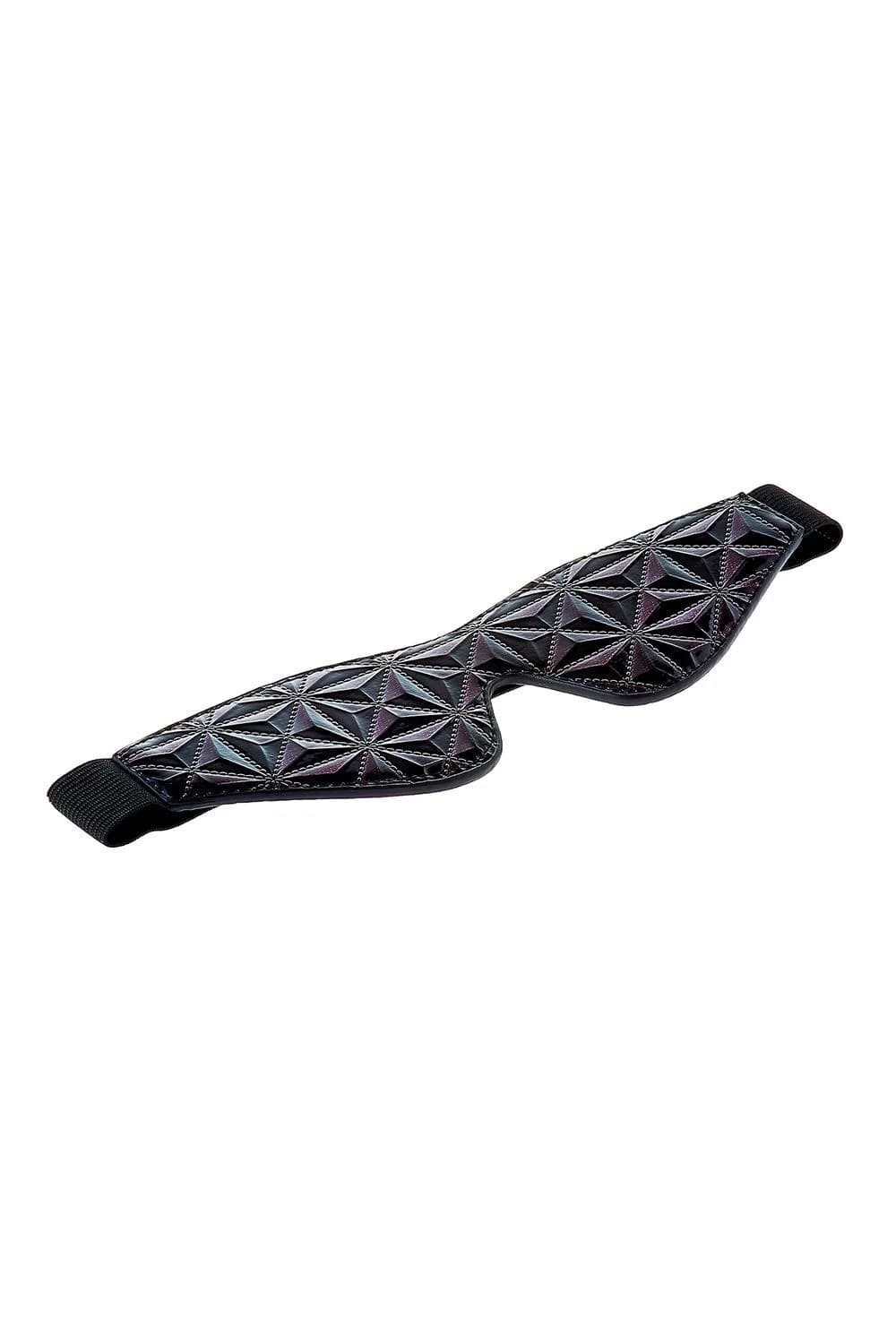 Dreamtoys Blaze Blindfold Purple Maschera Occhi BDSM Nero Viola Neoprene Unisex - 7