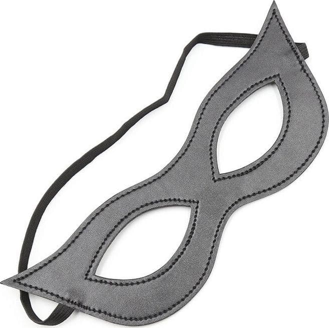 OHMAMA Maschera Occhi PU Nera Fetish BDSM Antifaz Unisex Regolabile Taglia Unica - 4