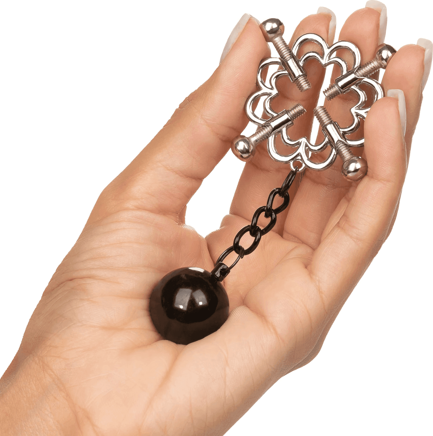 Morsetti CalExotics Nipple Grips Pinze Capezzoli 4 Punti Pesi Regolabili - 2