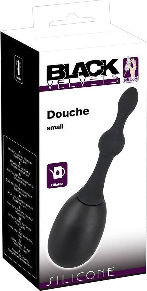 Black Velvets Douche Small Doccia Intima Silicone 200 ml Nero 23,5 cm