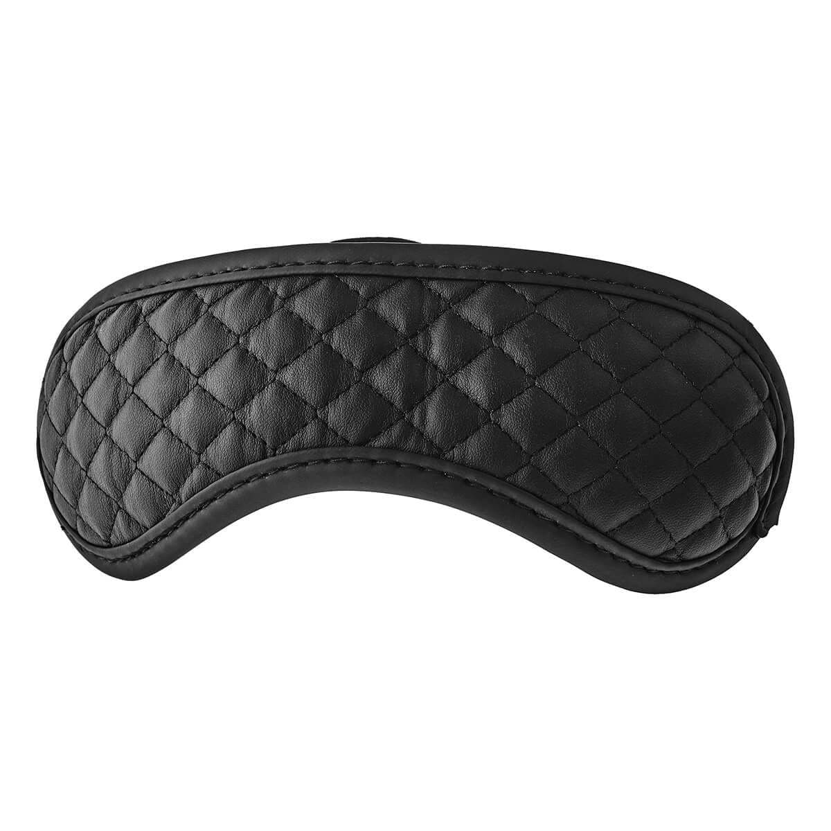 Dreamtoys Blaze Mask Diamond Mascherina BDSM Imbottita Nera Neoprene 19,5 cm - 2