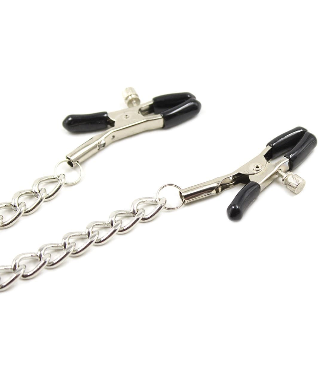 OHMAMA Fetish 4 Pinze Capezzoli Regolabili con Catene Metallo D-229911 - 3
