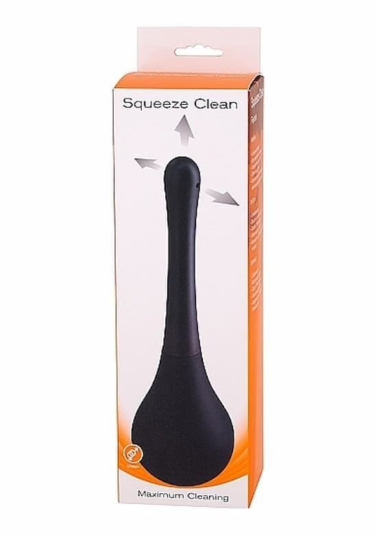 Seven Creations Squeeze Clean Doccia Anale 190 ml Nera Clistere Igiene Intima - 3