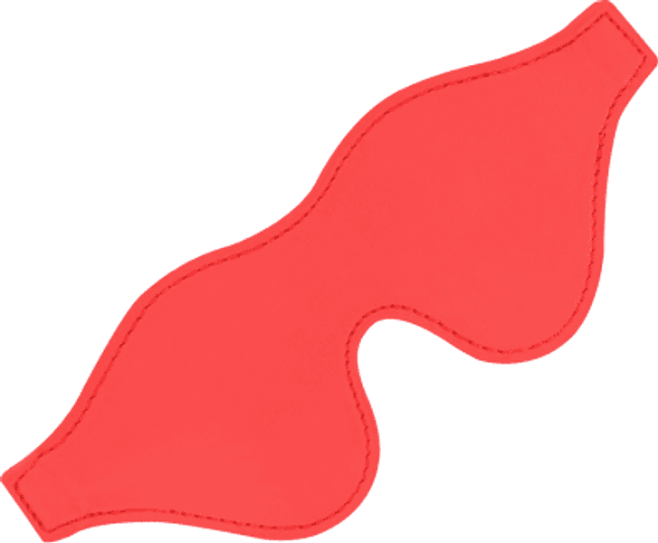 Darkness Red Eye Mask Maschera Occhi Rossa Regolabile PVC BDSM bondage - 2