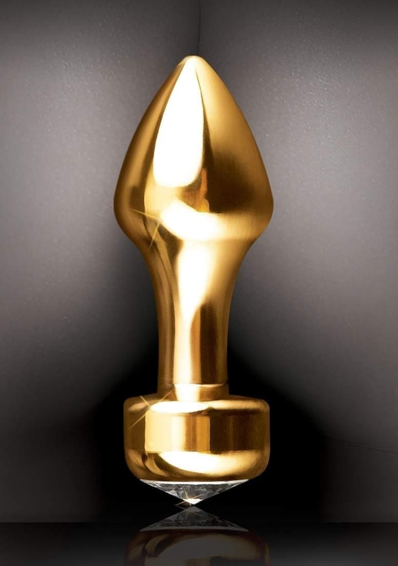 Mini Luv Plug Anale Gioiello Sex Toy 8,2 cm in alluminio oro Pipedream Fetish - 2