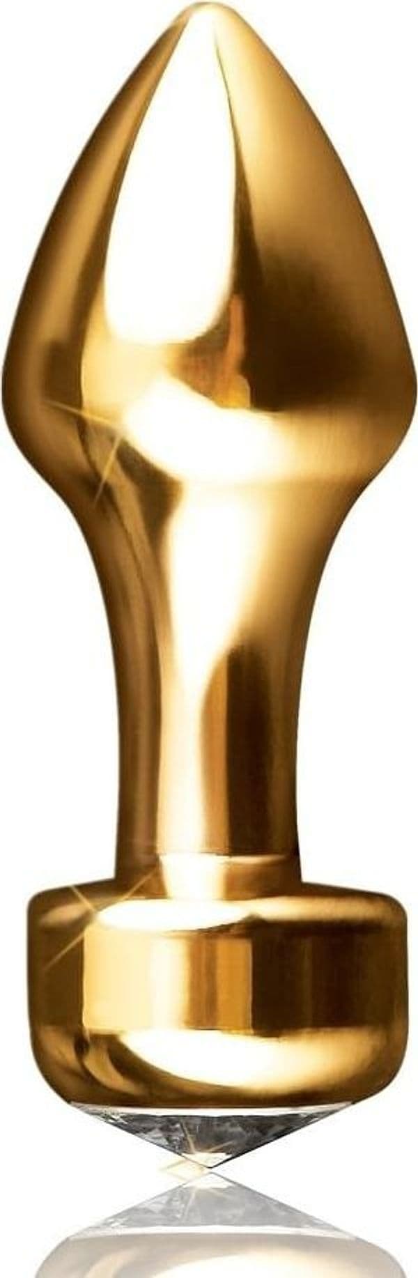 Mini Luv Plug Anale Gioiello Sex Toy 8,2 cm in alluminio oro Pipedream Fetish - 3