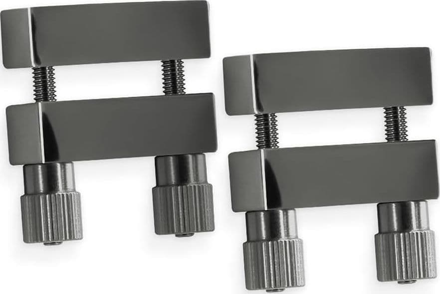 Morsetti per capezzoli NS Novelties Bound V1 Nipple Clamps pinzette Gunmetal - 2