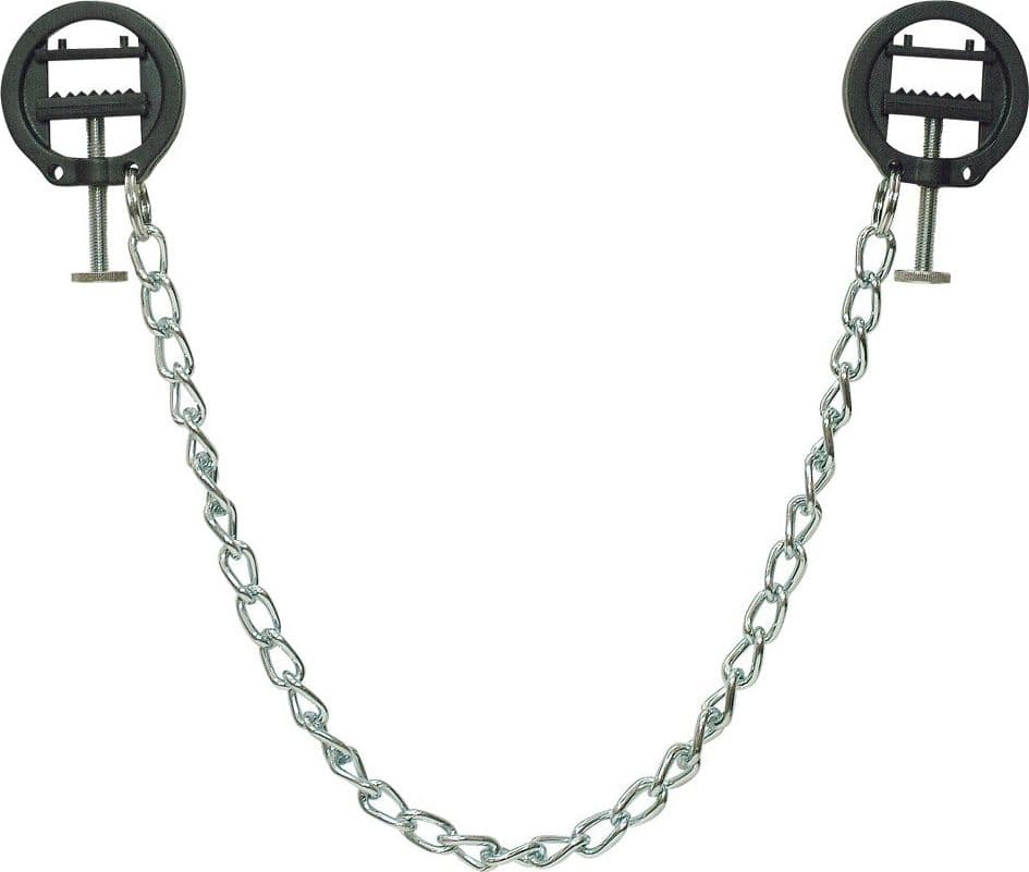 Pinze Capezzoli Regolabili Catena 44cm BDSM Bondage Sex Toy Fetish Collection - 4