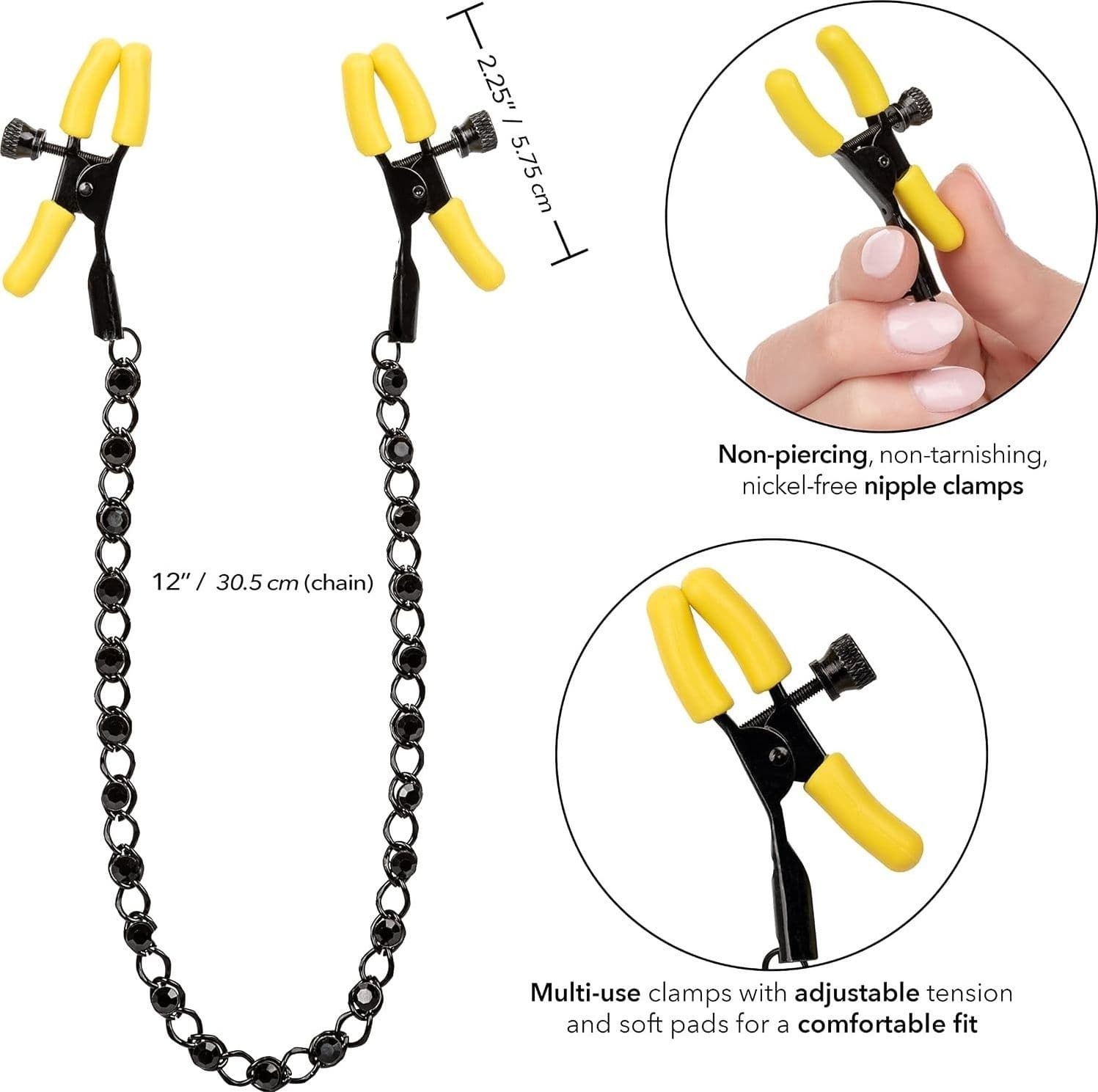 CalExotics Boundless Nipple Teasers Pinzette Capezzoli Regolabili BDSM Sex Toy - 2