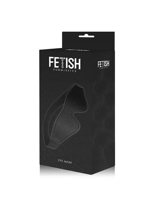 Fetish Submissive Maschera Occhi Vegan Leather Neoprene BDSM Bondage Sex Toy - 3