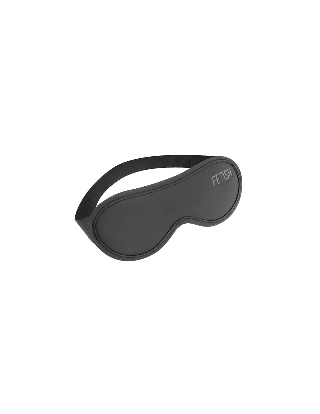 Fetish Submissive Eye Mask II Pelle Vegana Neoprene Nero BDSM Bondage Sex Toy - 2