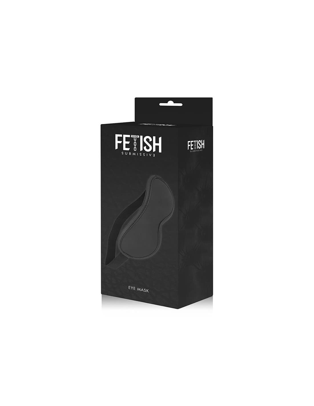 Fetish Submissive Eye Mask II Pelle Vegana Neoprene Nero BDSM Bondage Sex Toy - 3