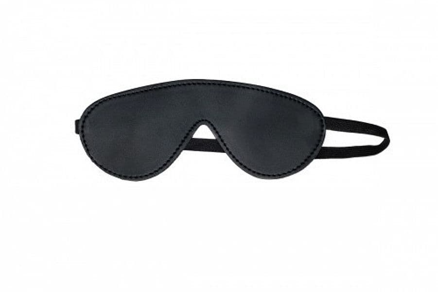Fetish Submissive Eye Mask II Pelle Vegana Neoprene Nero BDSM Bondage Sex Toy - 4