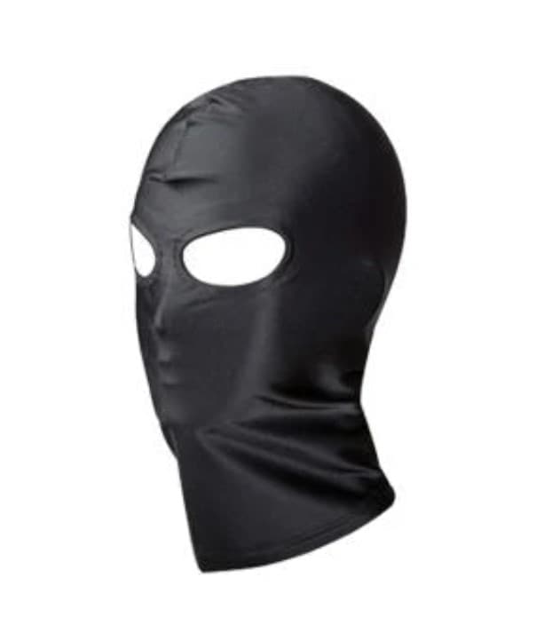 Stai in silenzio ! Maschera Integrale Nera Stretch BDSM Bondage Fetish Dreams - 3
