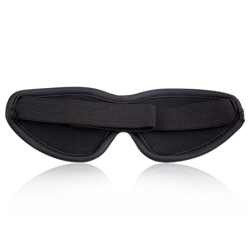 Black Sapphire Maschera elegante Occhi Pelle Vegana BDSM Bondage Blindfold - 4