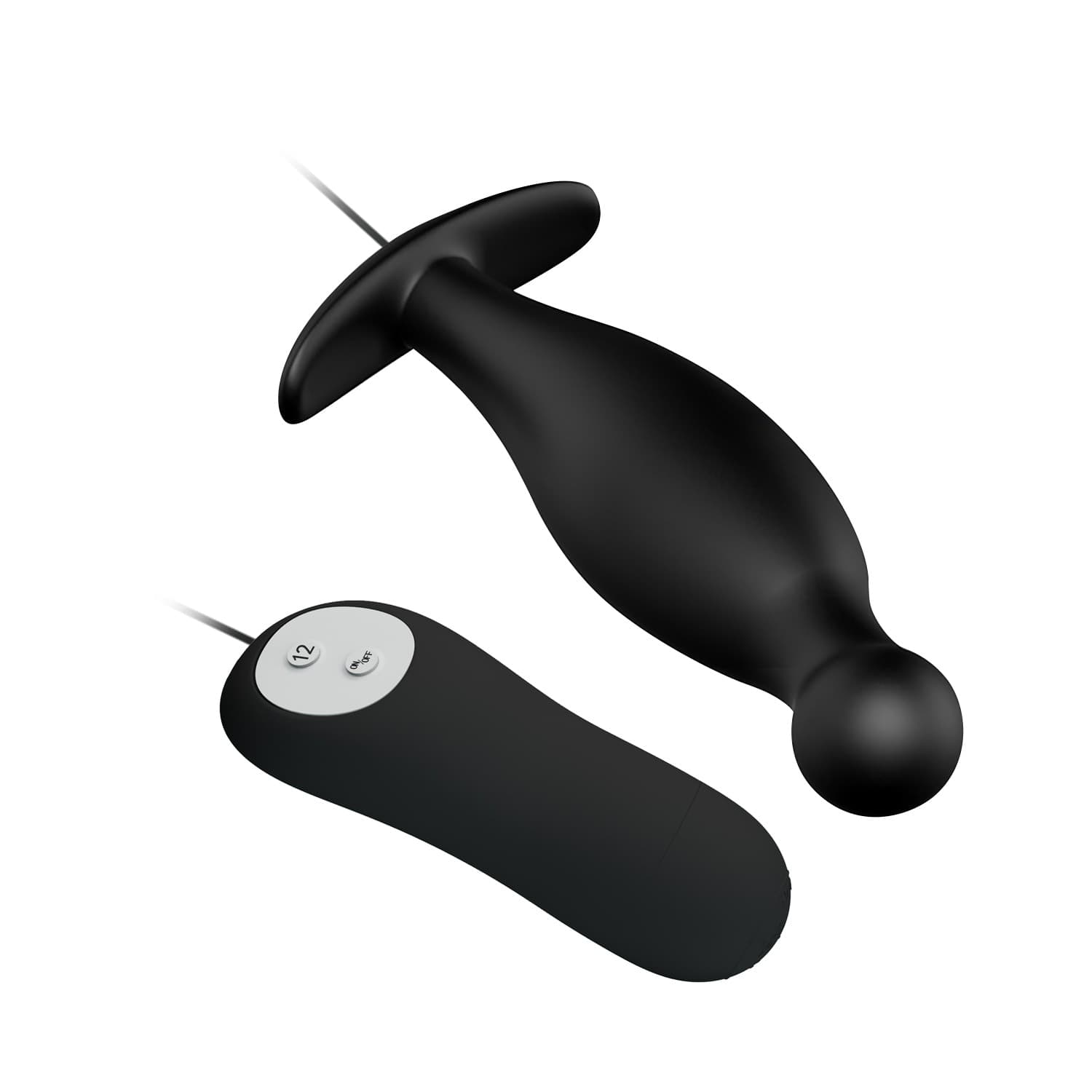 Pretty Love Plug Anale Vibrante 12 Funzioni Silicone Nero Waterproof Sex Toy - 3