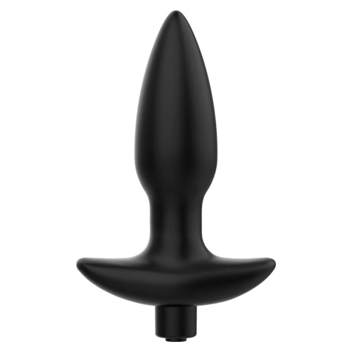 Intense Lancelot Plug Anale Vibrante 10 Funzioni USB Silicone Nero Sex Toy - 4