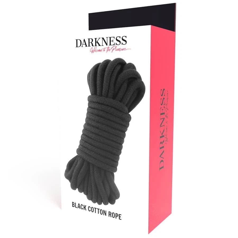 Darkness Corda Bondage Cotone Nero 10 m Shibari Kinbaku BDSM Rope - 4