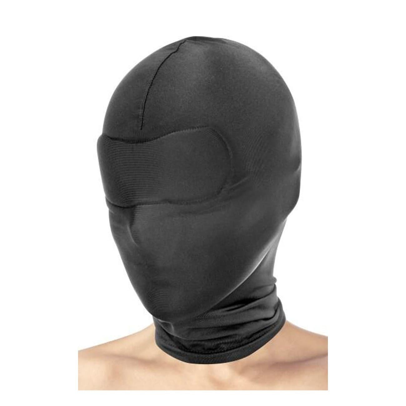 Fetish Tentation Closed Hood Nero Nylon Elastico Cagoule Maschera BDSM - 2
