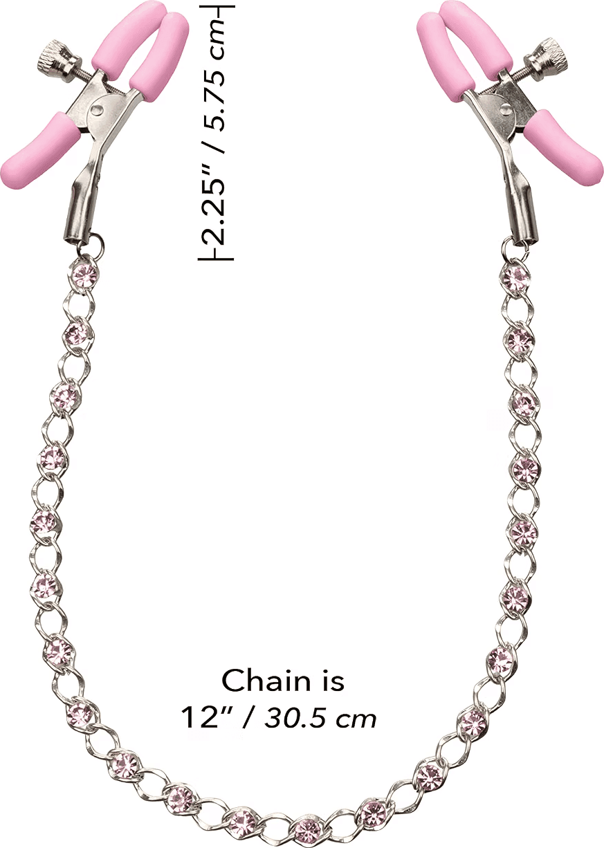CalExotics First Time Pinze Capezzoli Crystal Nipple Teasers Regolabili - 5