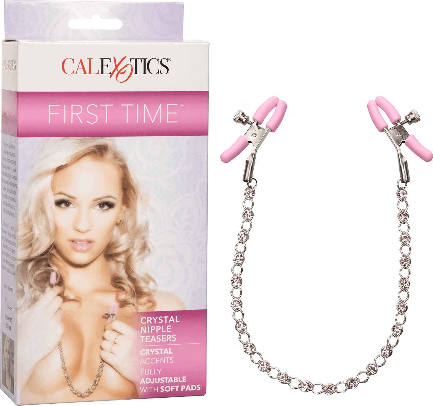 CalExotics First Time Pinze Capezzoli Crystal Nipple Teasers Regolabili - 7