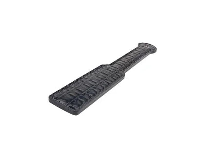 Chisa Punish Me Paddle Nero 34 cm Sculacciatore BDSM Fetish PU Ergonomico - 2