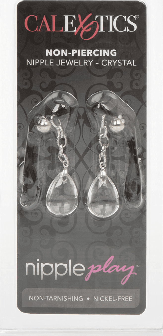 CalExotics Nipple Play Gioielli Capezzoli Non Piercing Crystal Regolabili - 3