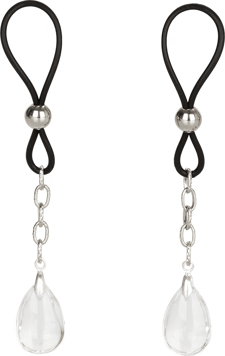 CalExotics Nipple Play Gioielli Capezzoli Non Piercing Crystal Regolabili - 4