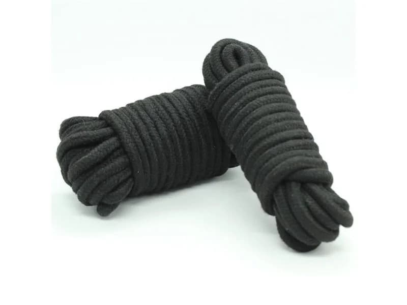 LateToBed Corda Bondage Nera 10 Metri Cotone Shibari BDSM Fetish Rope - 2
