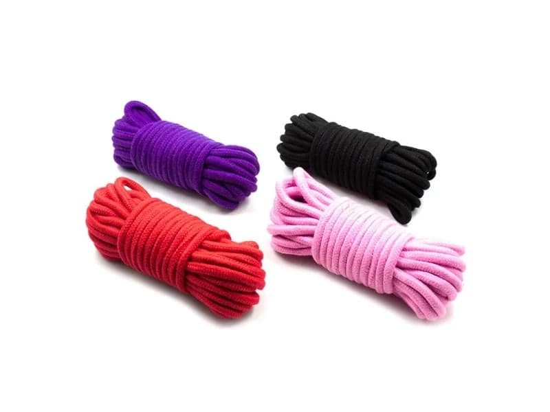 LateToBed Corda Bondage Nera 10 Metri Cotone Shibari BDSM Fetish Rope - 3