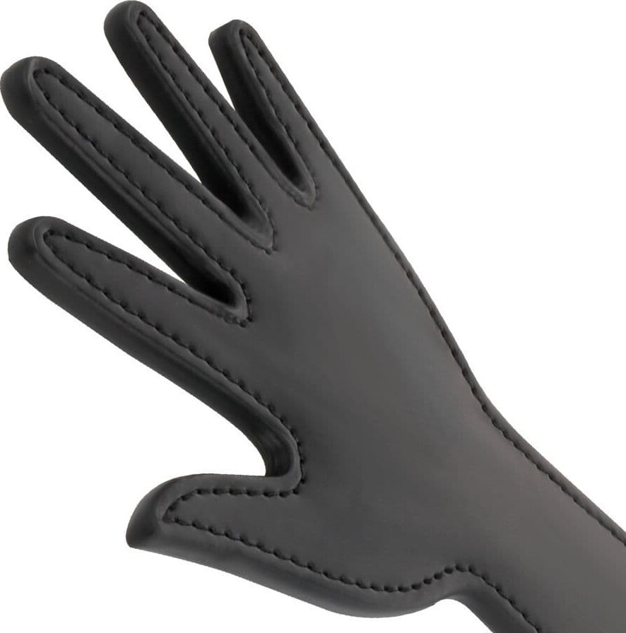 Darkness Paddle Mano Nero BDSM Fetish Sculacciatore Vegan Leather 17x9,5 cm - 2