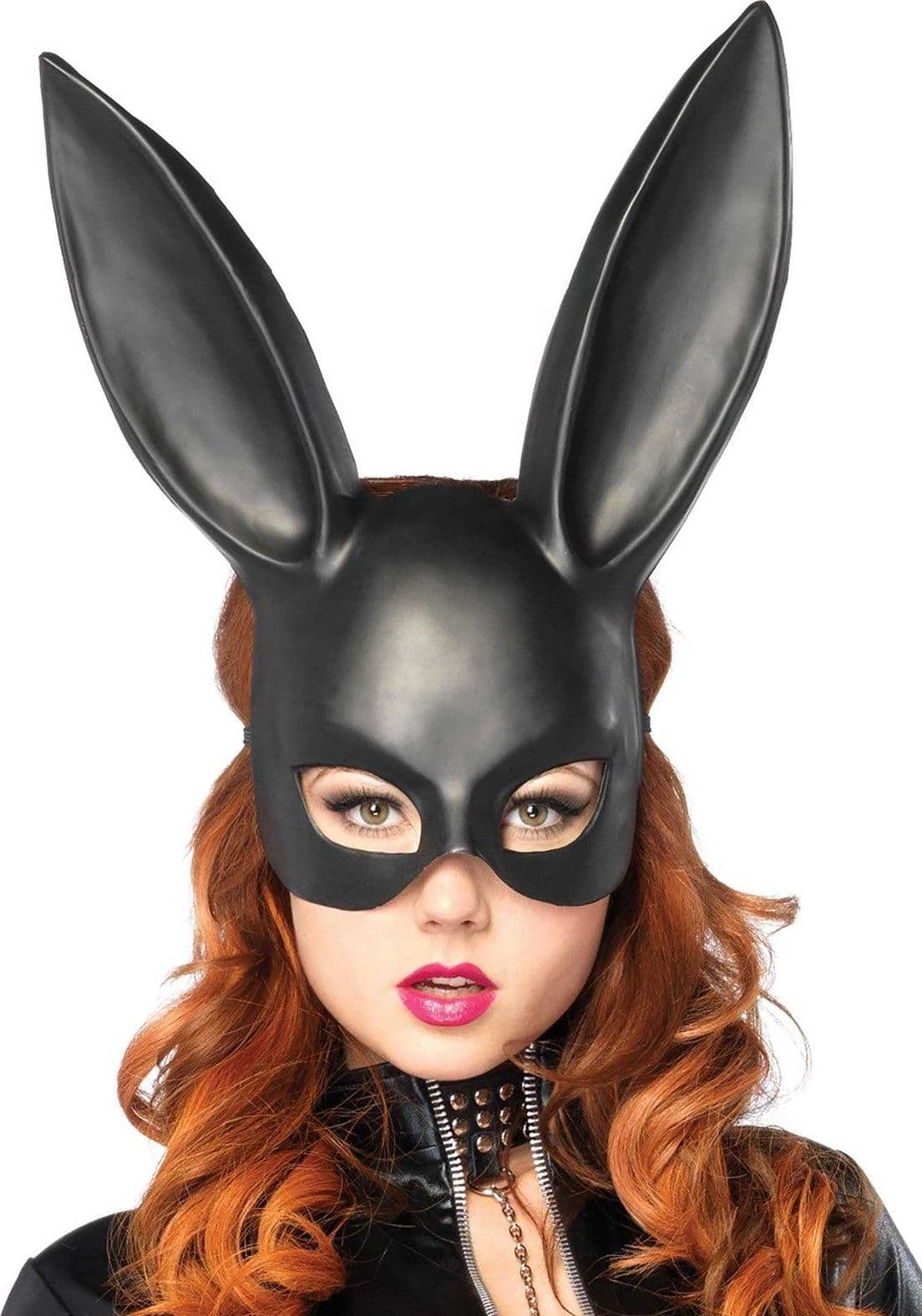 Leg Avenue Maschera Coniglio Nera Rabbit Mask One Size Fetish BDSM Costume - 2