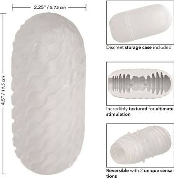 CalExotics Boundless Stroker Reversibile 11,5 cm TPR Masturbatore Uomo - 2