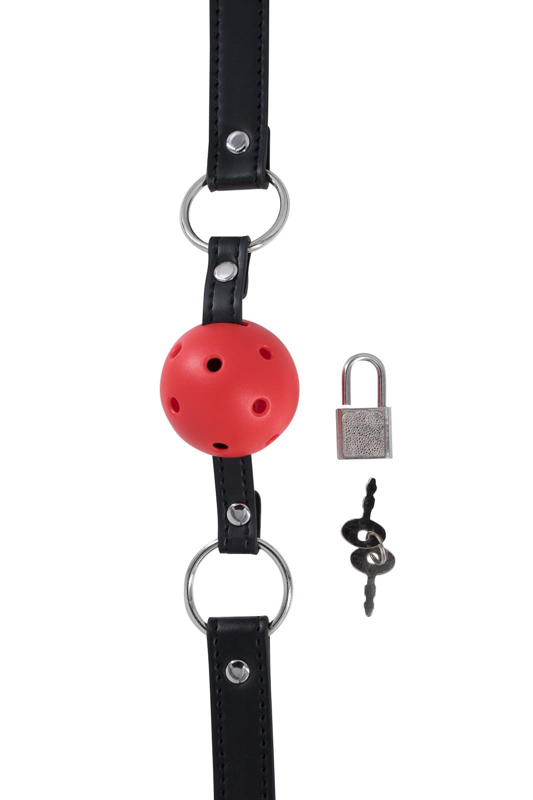 Lola Games Party Hard Love Spell Ball Gag Nero Lucchetto BDSM 1144-01 - 3
