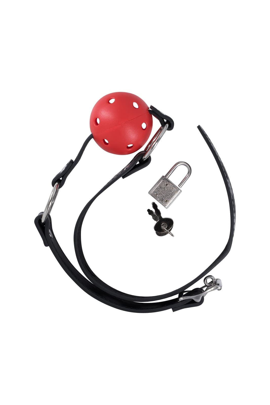 Lola Games Party Hard Love Spell Ball Gag Nero Lucchetto BDSM 1144-01 - 4