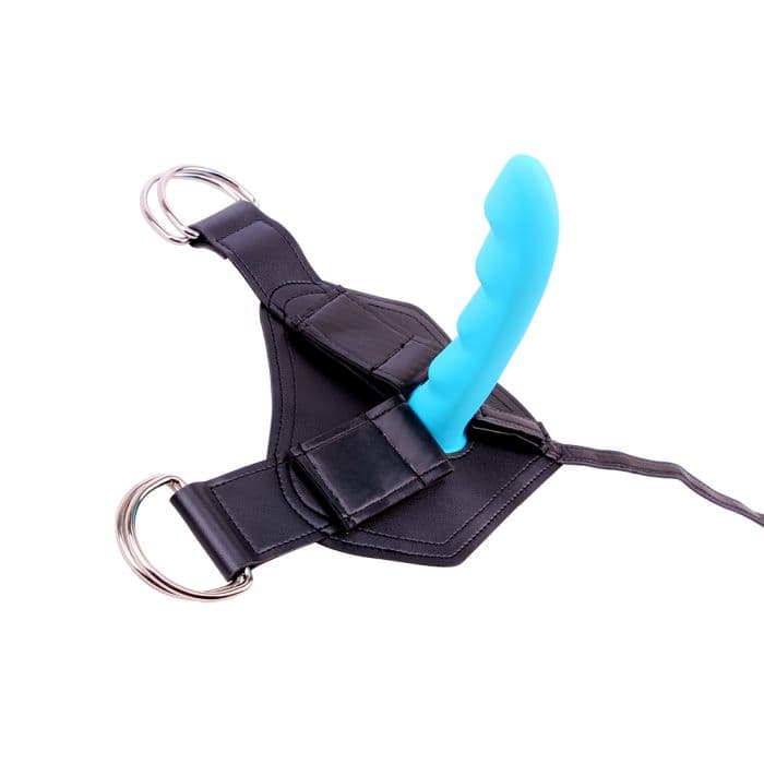 Chisa RGB Cavelier Strap-On Harness Dildo Silicone Blu Regolabile CN-522066352 - 4
