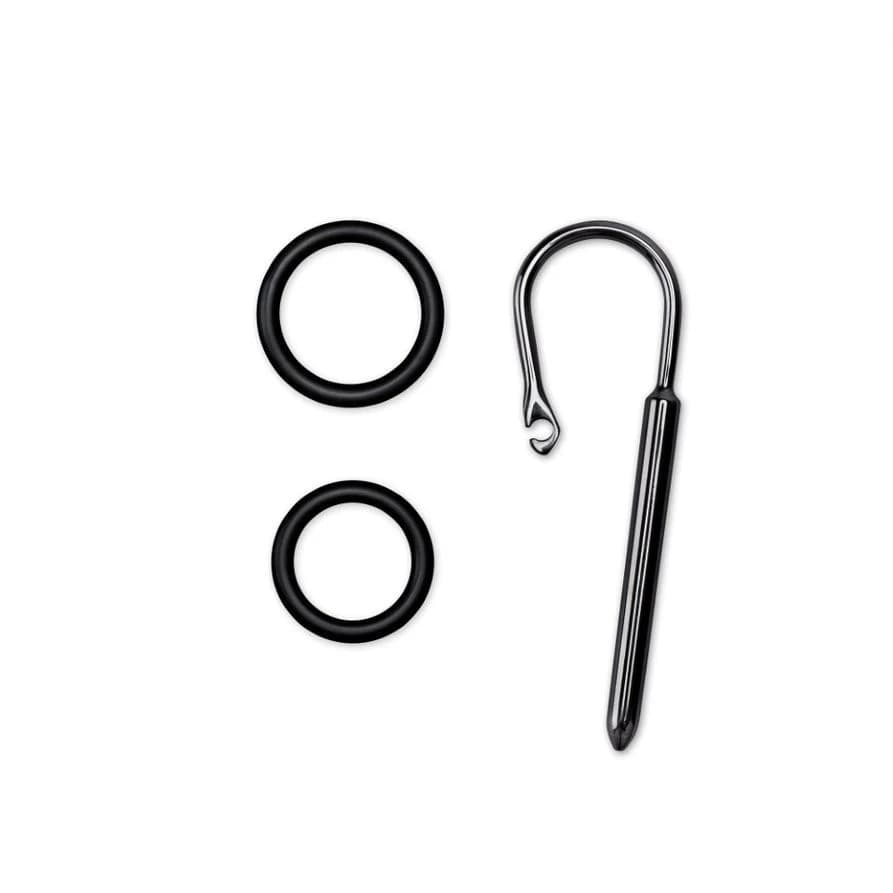 Sonda uretrale Prowler RED Urethral Plug Ring Acciaio Inox 7,5 cm 2 Anelli - 2