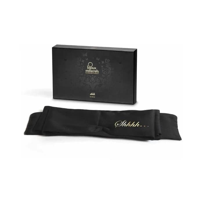 Bijoux Indiscrets Shhh Blindfold Benda Satin Nero 198 cm BDSM bondage - 2