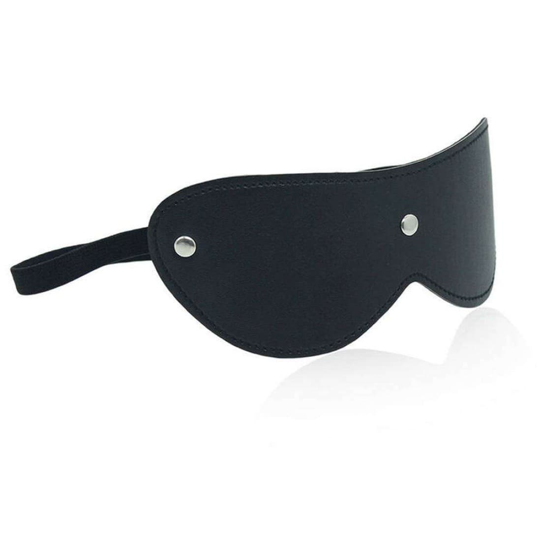OHMAMA Mascherina Occhi Nera BDSM Benda Fetish Blindfold Opaca Unisex - 4