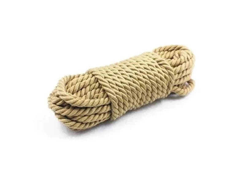 Fetish Addict Corda Bondage 5 Metri Canapa Sintetica Beige Shibari BDSM - 2