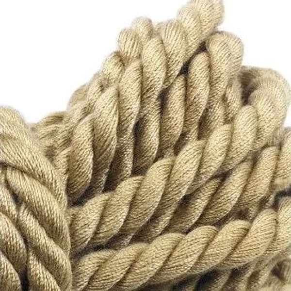 Fetish Addict Corda Bondage 5 Metri Canapa Sintetica Beige Shibari BDSM - 3
