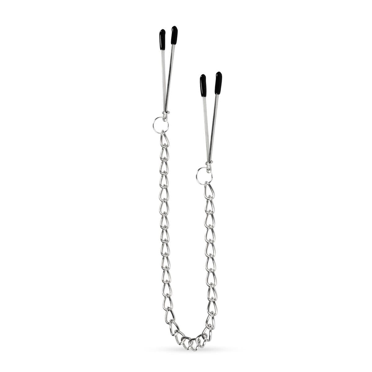 EasyToys Pinze Capezzoli Regolabili Catena 32 cm BDSM Nipple Clamps Fetish - 2