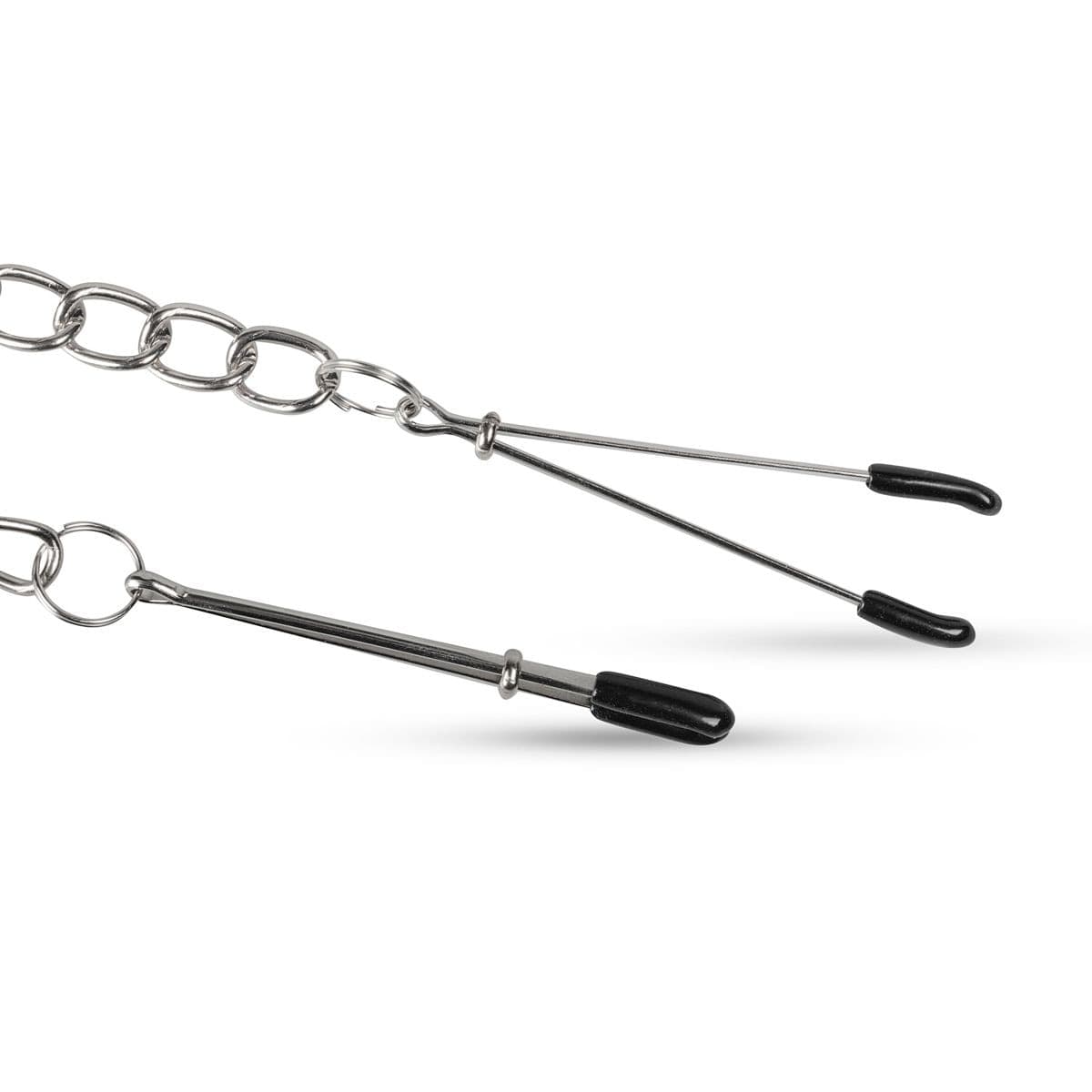 EasyToys Pinze Capezzoli Regolabili Catena 32 cm BDSM Nipple Clamps Fetish - 4