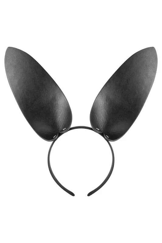 Fetish Tentation Bunny Headband Orecchie Coniglio Nere BDSM Pet Play bondage - 2