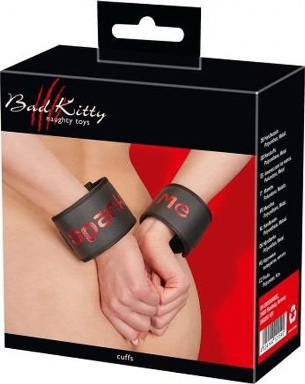 Manette BDSM Polsi Imbottite Nere Regolabili Fetish Bondage Chiusura Velcro - 11