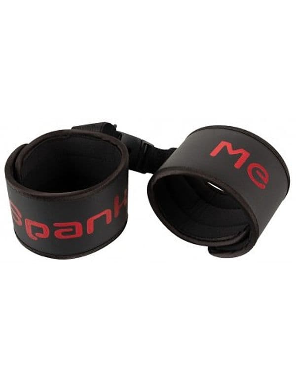 Manette BDSM Polsi Imbottite Nere Regolabili Fetish Bondage Chiusura Velcro - 2