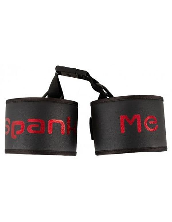 Manette BDSM Polsi Imbottite Nere Regolabili Fetish Bondage Chiusura Velcro - 3
