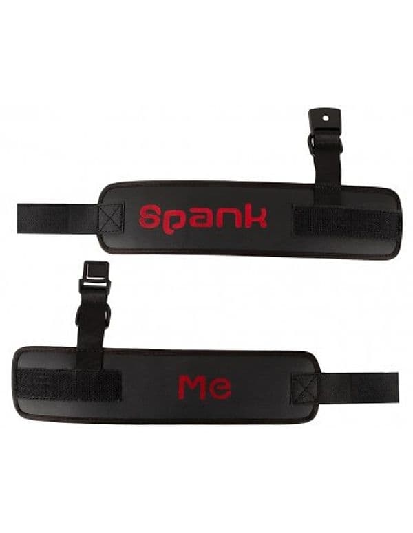 Manette BDSM Polsi Imbottite Nere Regolabili Fetish Bondage Chiusura Velcro - 5