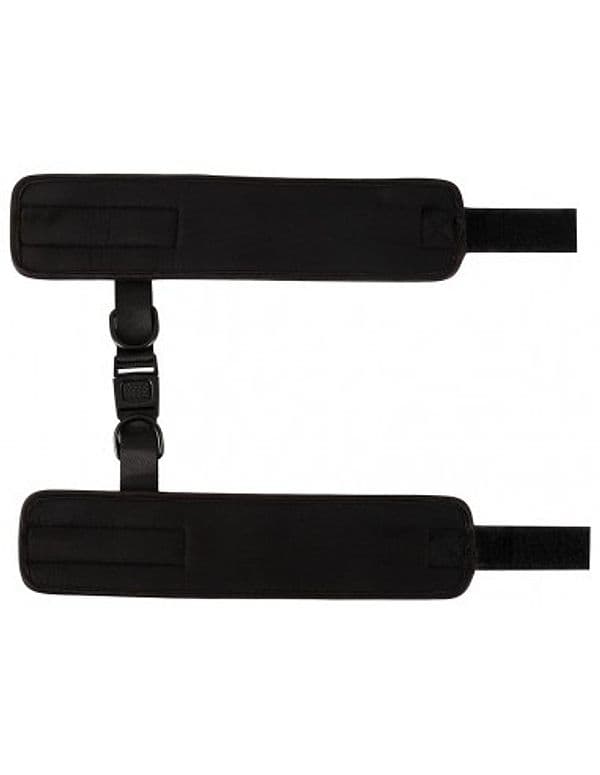 Manette BDSM Polsi Imbottite Nere Regolabili Fetish Bondage Chiusura Velcro - 7