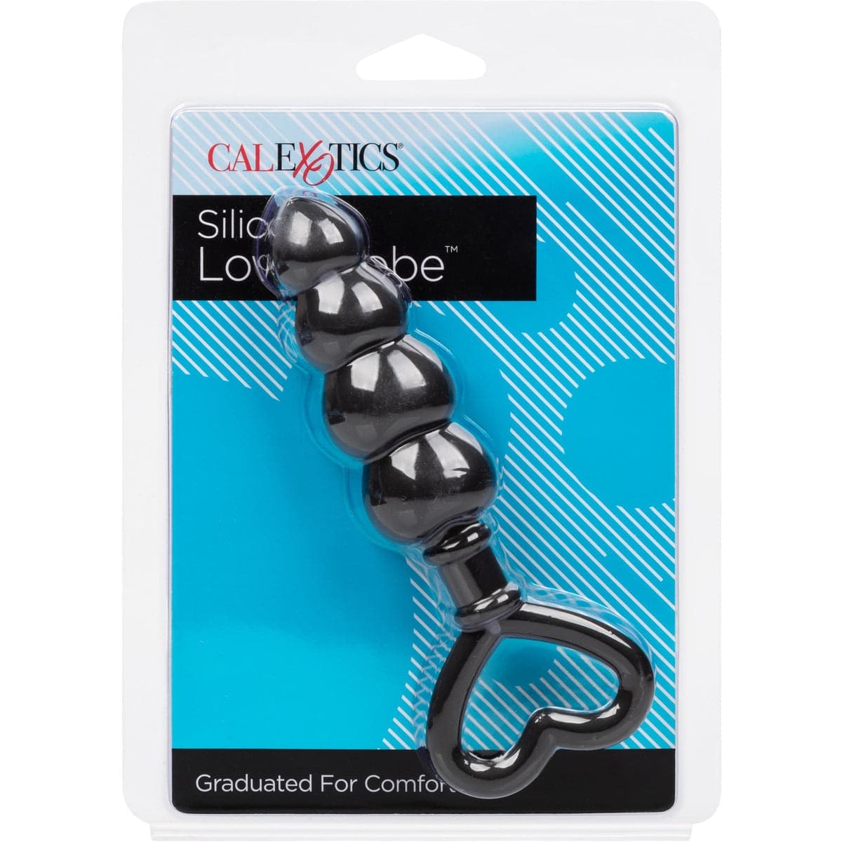 Plug anale CalExotics Silicone Love Probe 11,5 cm silicone nero cuore flessibile - 2